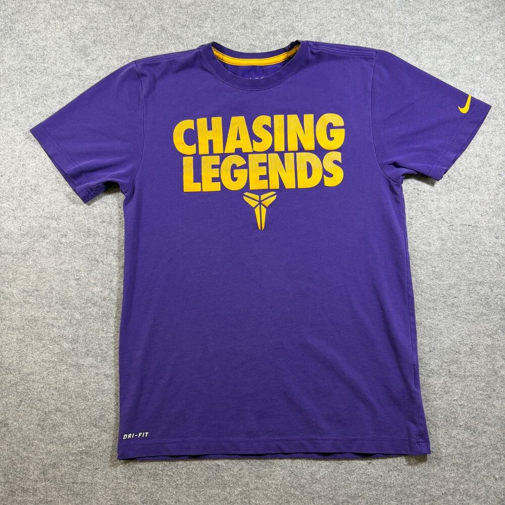 Nike Kobe Bryant T Shirt Mens S Purple Chasing Legends Graphic Mamba Dri-Fit